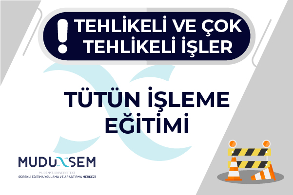 TEHLİKELİ VE ÇOK TEHLİKELİ İŞLERDE TÜTÜN İŞLEME EĞİTİMİ